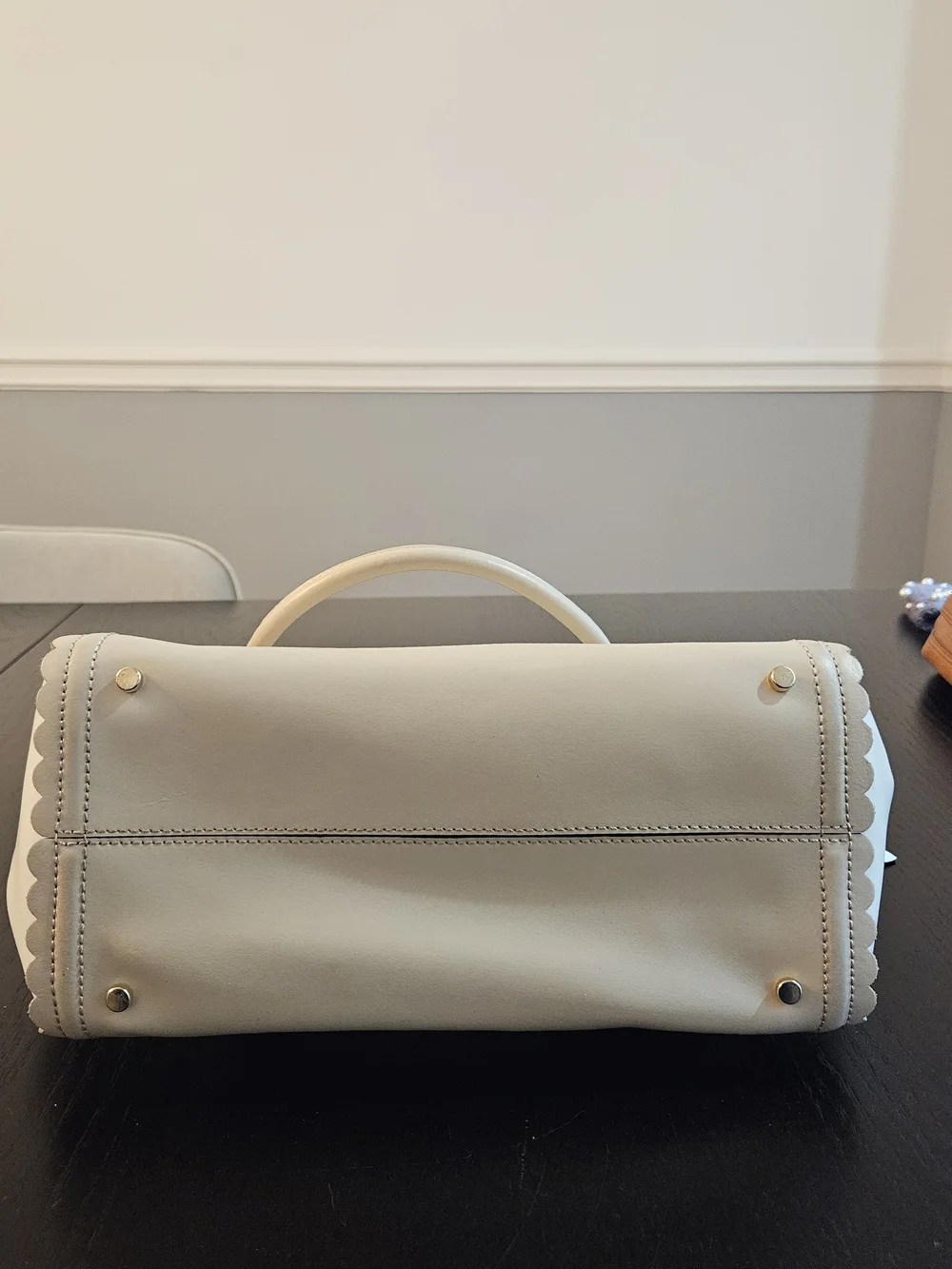Kate Spade Cream Scalloped Handbag